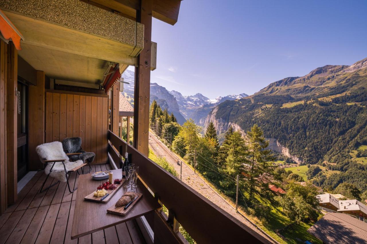 Chalet Primula Penthouse Wengen Zewnętrze zdjęcie