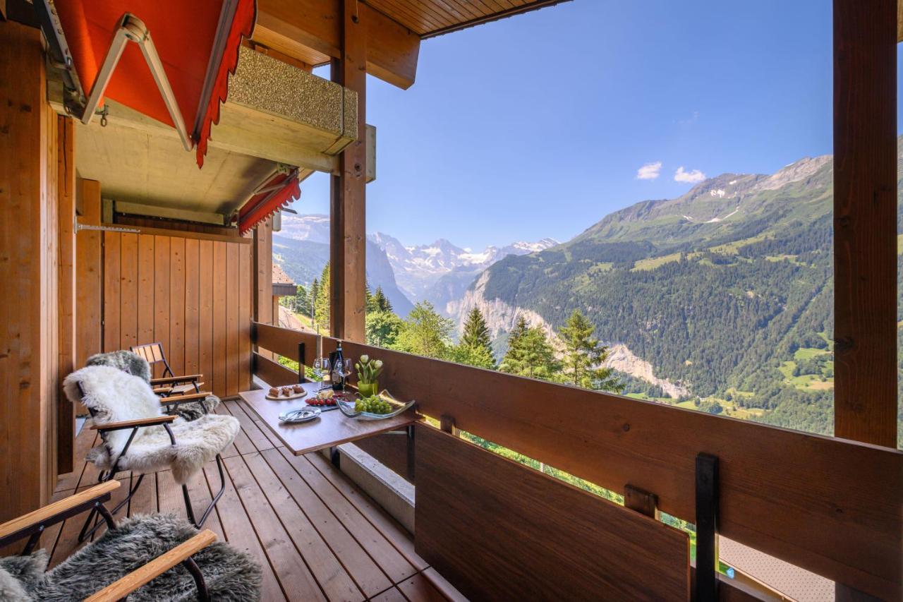 Chalet Primula Penthouse Wengen Zewnętrze zdjęcie