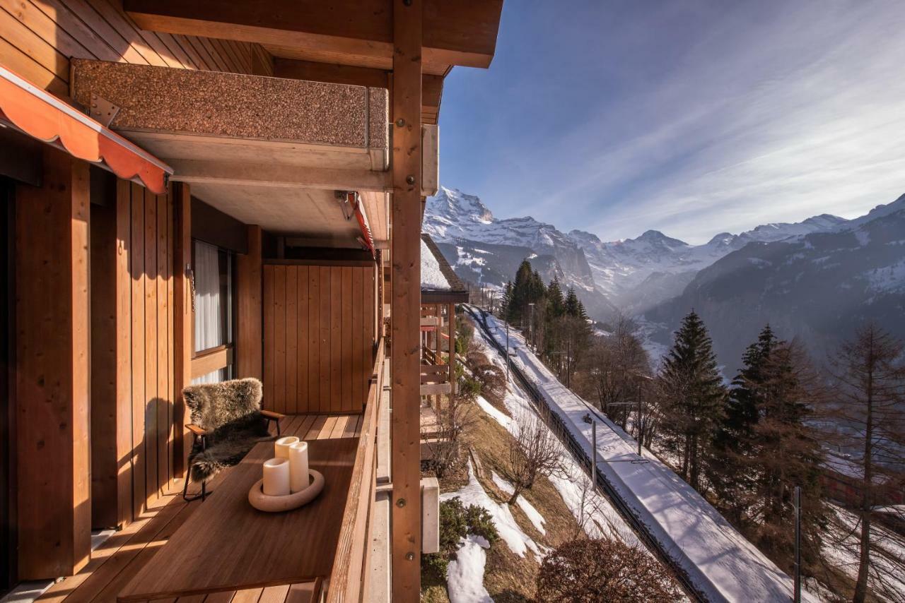 Chalet Primula Penthouse Wengen Zewnętrze zdjęcie
