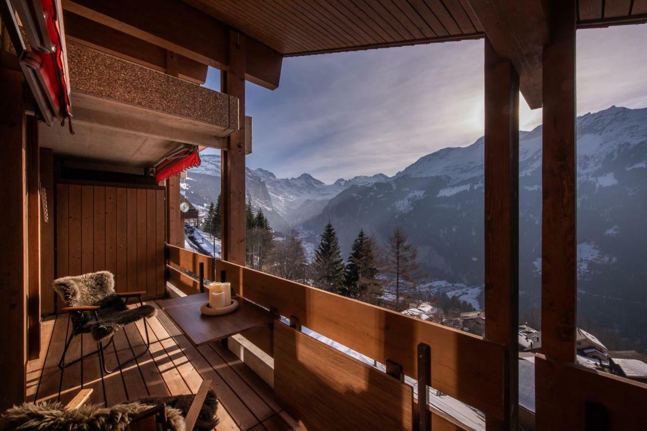 Chalet Primula Penthouse Wengen Zewnętrze zdjęcie