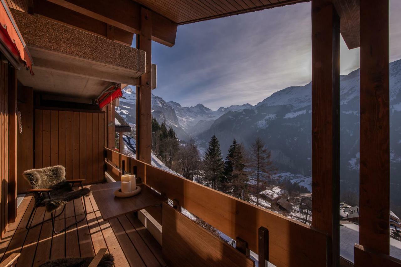 Chalet Primula Penthouse Wengen Zewnętrze zdjęcie